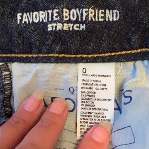 American eagle w favorite boyfriend stretch sz 0 - Picture 3 of 3